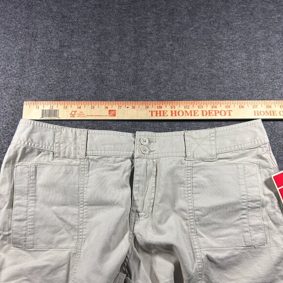 Vintage Y2K Mossimo Mini Micro Khaki Brown Low Rise Shorts Short Sz 13 NWT - Picture 3 of 16